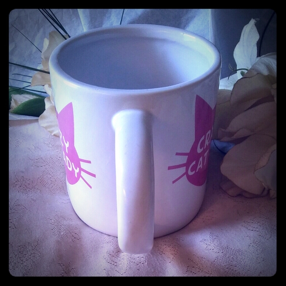 Crazy Cat Lady w/Pink Paws on Bottom Mug - Picture 2 of 8
